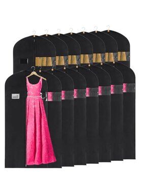 Garment Bag Long Dress Storage Breathable Zipper Closet Organizer Cover